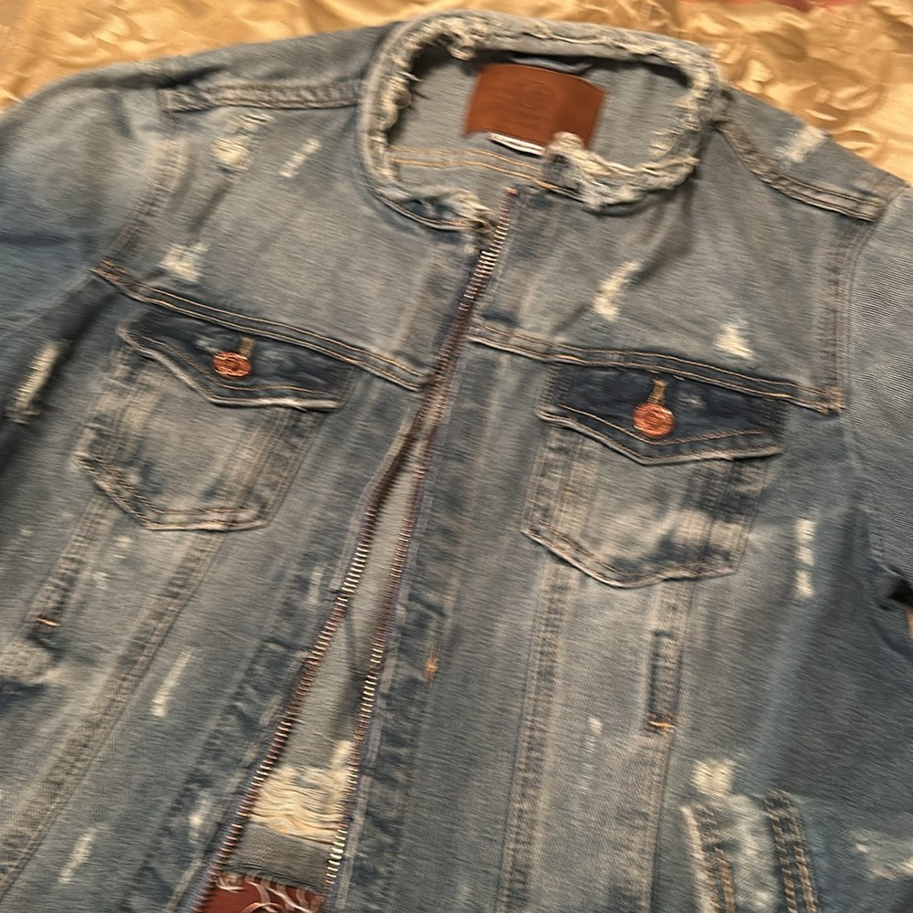Distressed Denim Jacket - Picture 4 of 5